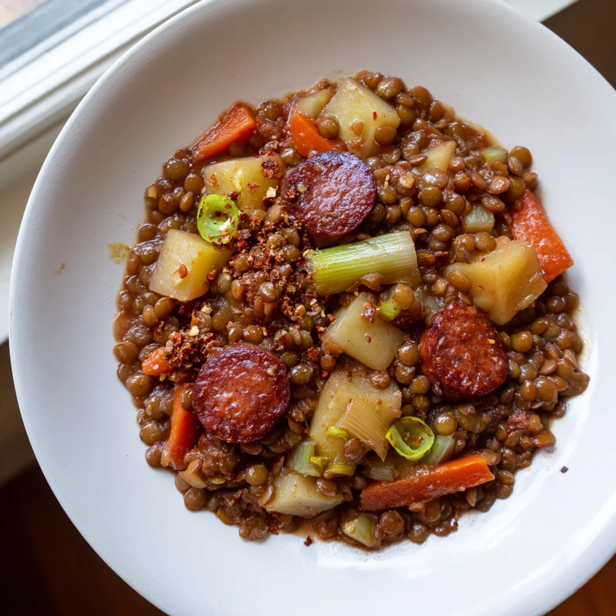 Deutsche Linsen Eintopf Chorizo