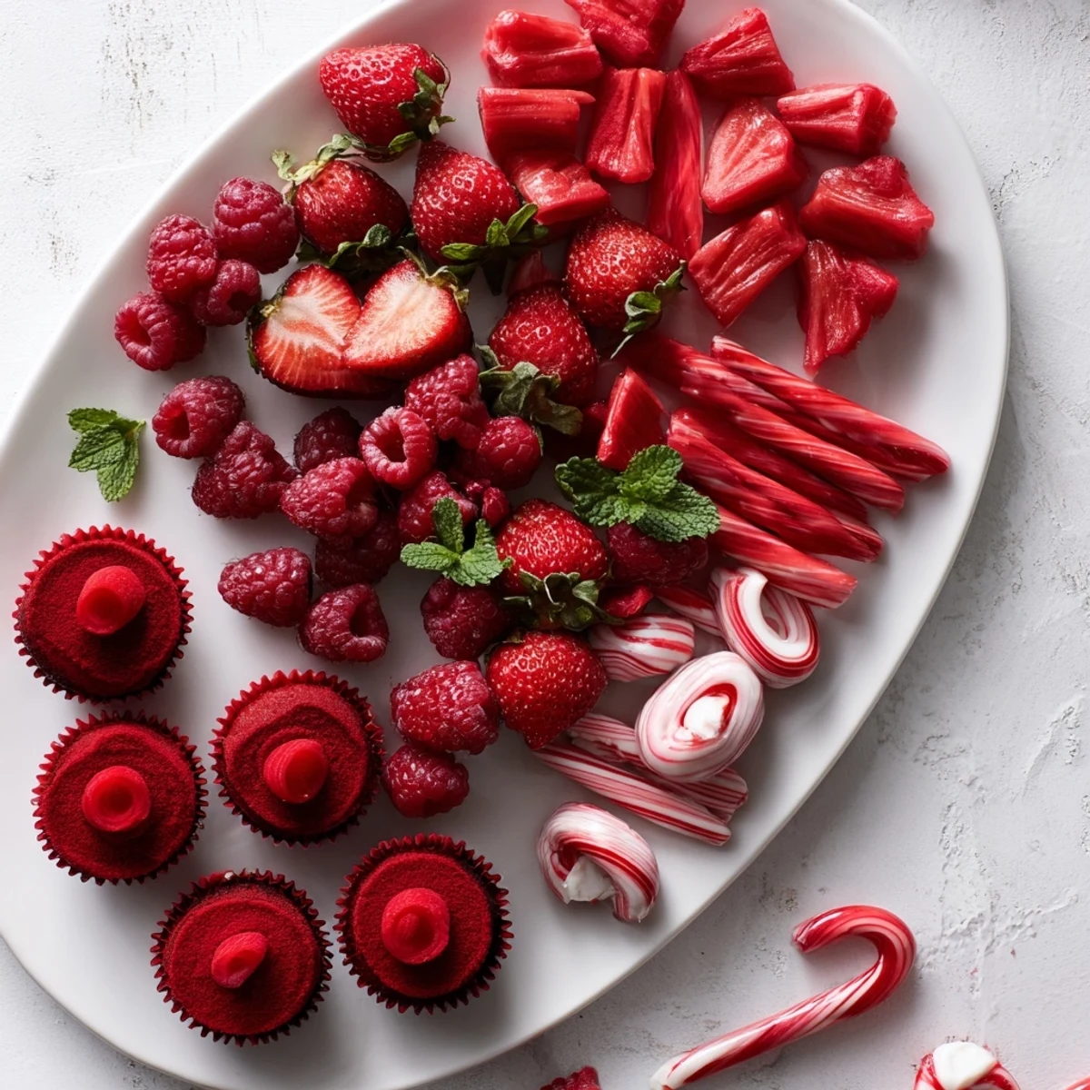 Candy Cane Streifen Platte