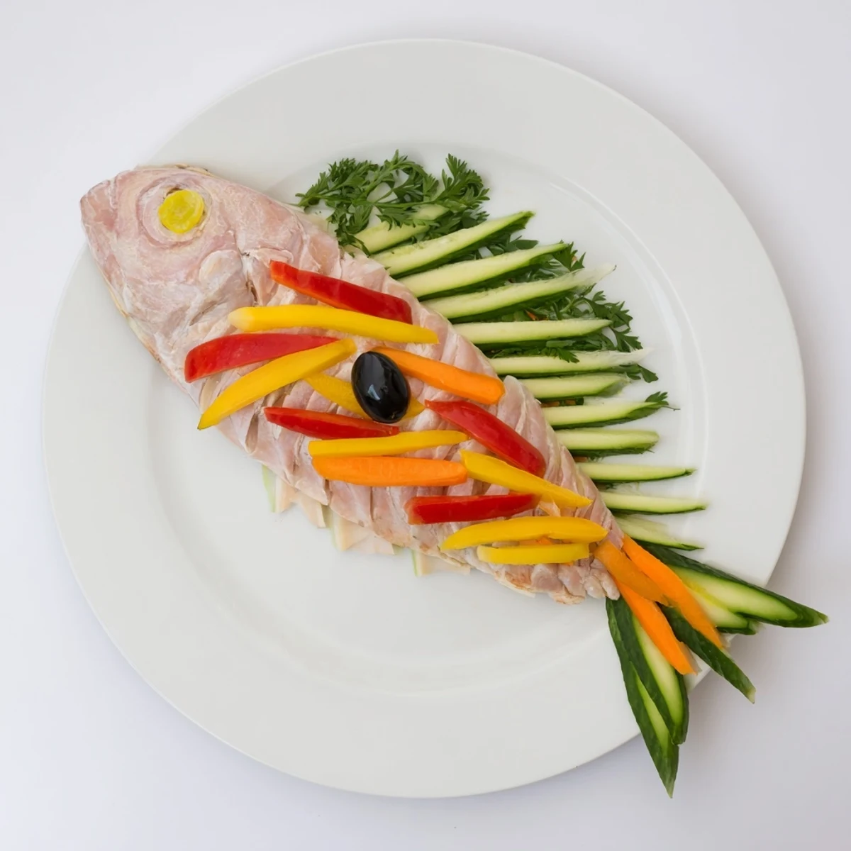 Leichtes Fischgericht mit Gemüse #53