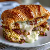 Butter Croissant mit Ei