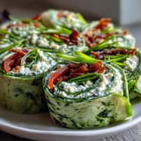 Green Spinach Pinwheel Wraps