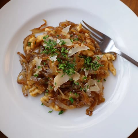 Spaetzle mit karamellisierten Zwiebeln #11