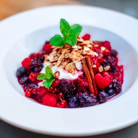 Gewürzte Beeren mit Vanillejoghurt