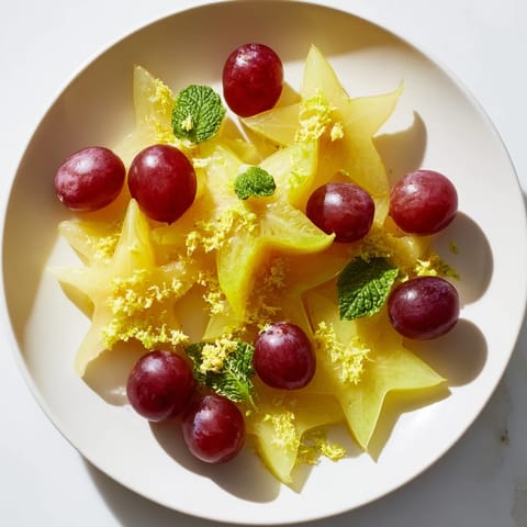 Starfruit und Trauben Garnitur