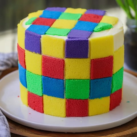 The Cozy Quilt Patchwork Cake #117