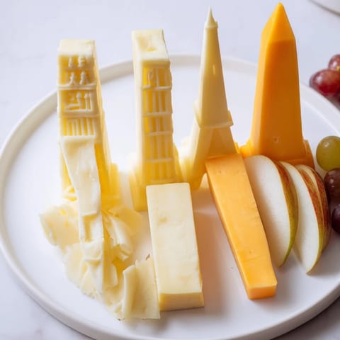 Skyline Käse Silhouetten Platte #121