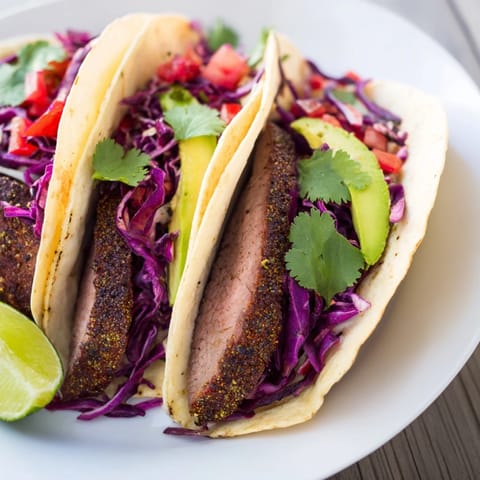 Coffee Rubbed Steak Tacos