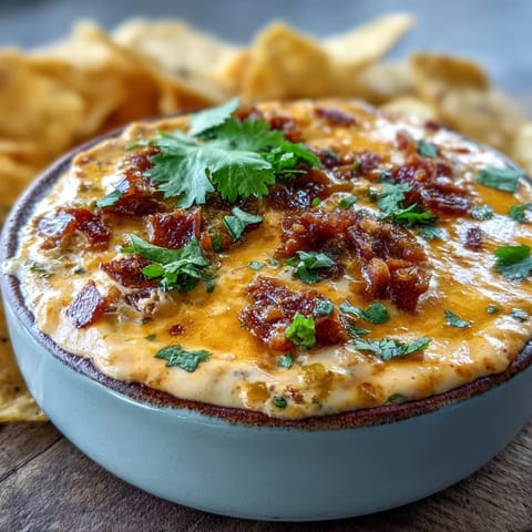 Cremiger würziger Queso Dip