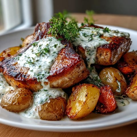 Crockpot Schweinekoteletten Ranch