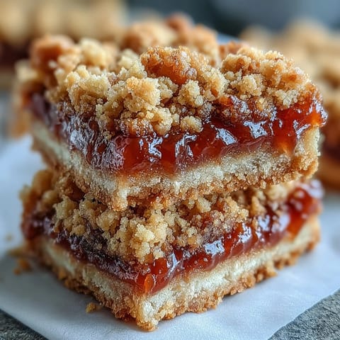 Köstliche Guava Jam Bars mit cremiger Eiskugel und frischem Koriander