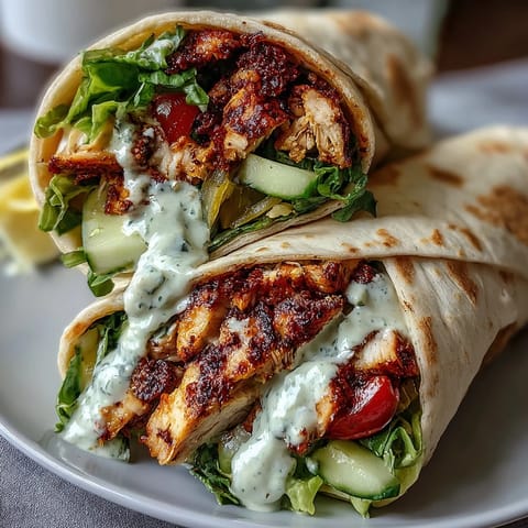 Hühnchen Shawarma mit Knoblauchsoße