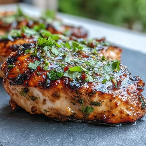 Gegrilltes Limetten Koriander Huhn
