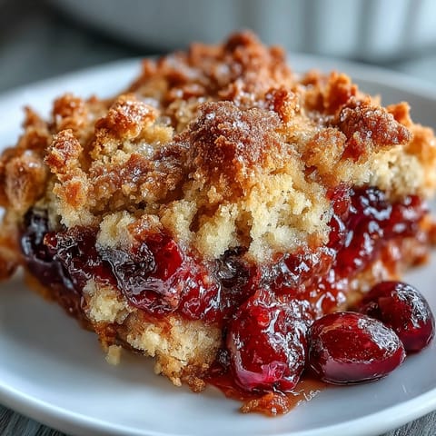 Knuspriger Cranberry Cobbler