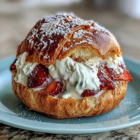 Valentinstag Erdbeer Sahne Choux