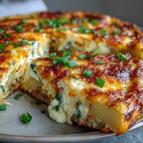Spring Onion Potato Frittata