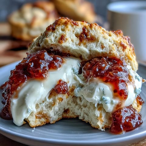 Clotted Cream Jam Scones