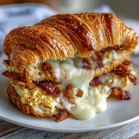 Butter Croissant mit Ei