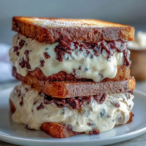 Vanilla Bean Frappuccino Eiscreme-Sandwiches mit Espresso-Keksen.