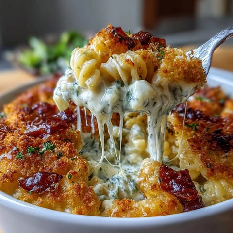 Südstaaten-Style gebackener Mac and Cheese mit goldener Käsekruste, cremig und wohltuend, perfekt für Familienessen.