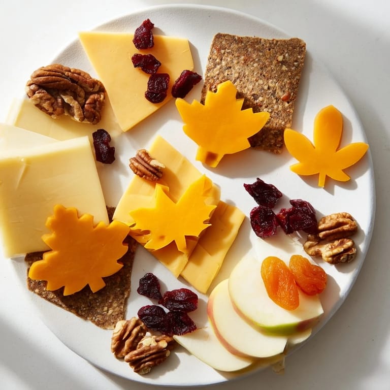 This Thanksgiving Leaf Fall recipe offers a stunning visual with leaf-shaped snacks for any gathering.