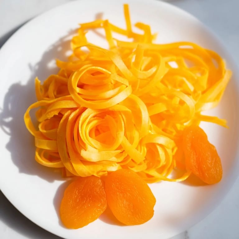 Appetizing The Copper Coil: a spiral of sharp cheddar cheese and sweet apricot slices.