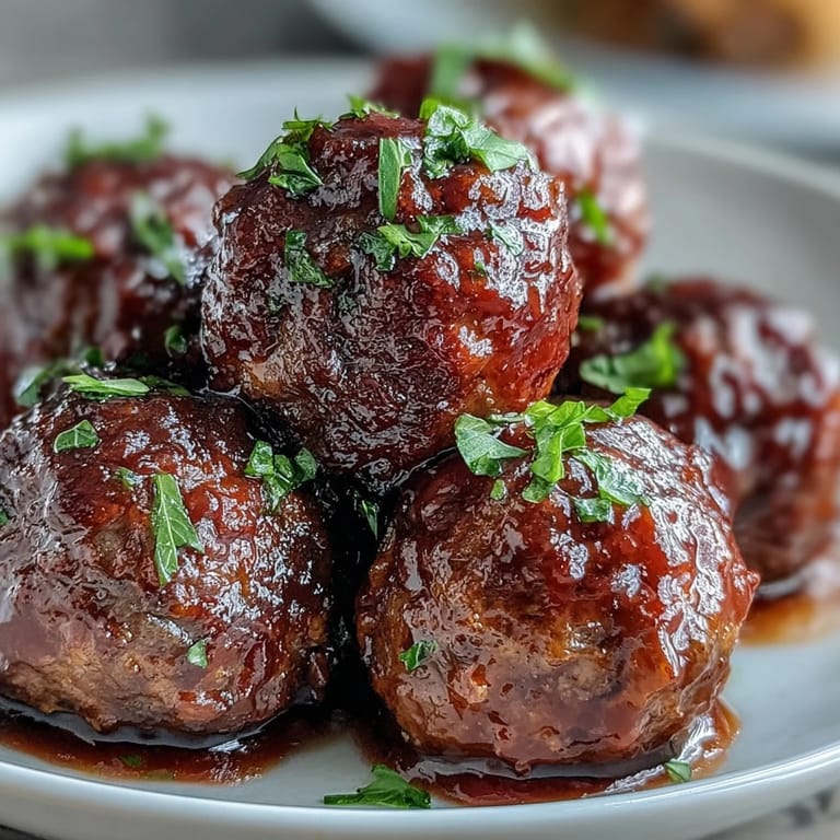 Easy sweet and sour crock pot meatballs bubbling with apricot preserves, ideal for party appetizers with toothpicks.