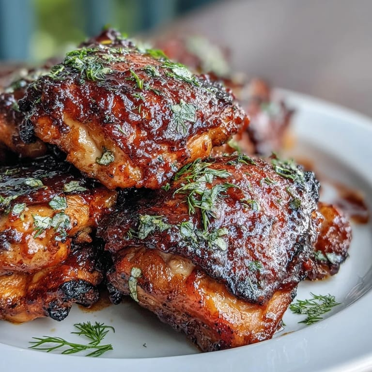 Tropische BBQ-Gericht: Hähnchenschenkel mit Guava-Sauce, ideal zu Reis und gegrilltem Ananas.