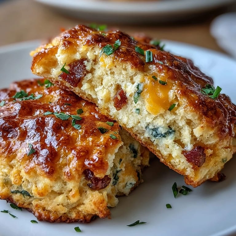 Fluffige Protein-Frühstückskekse mit mediterranen Würstchen, Feta und Spinat - ideal für die Vorbereitung und zum Einfrieren.  