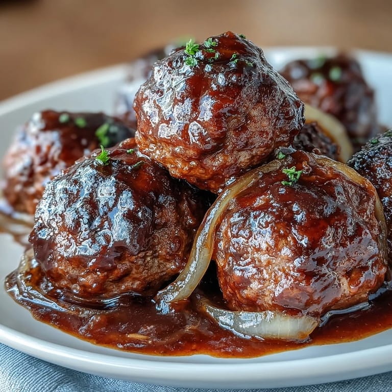 Im Slow Cooker gegarte Fleischbällchen mit würziger Ranch-Au Jus-Mischung, zarten Pfefferonis und Butter – ideal für Partys oder als schnelles Abendessen.