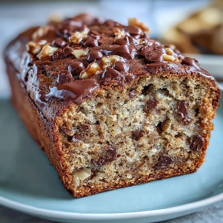 2. Feuchtes Bananenbrot mit Proteinpulver und Schokolade, natürlich gesüßt und ideal für eine zuckerfreie Ernährung.  